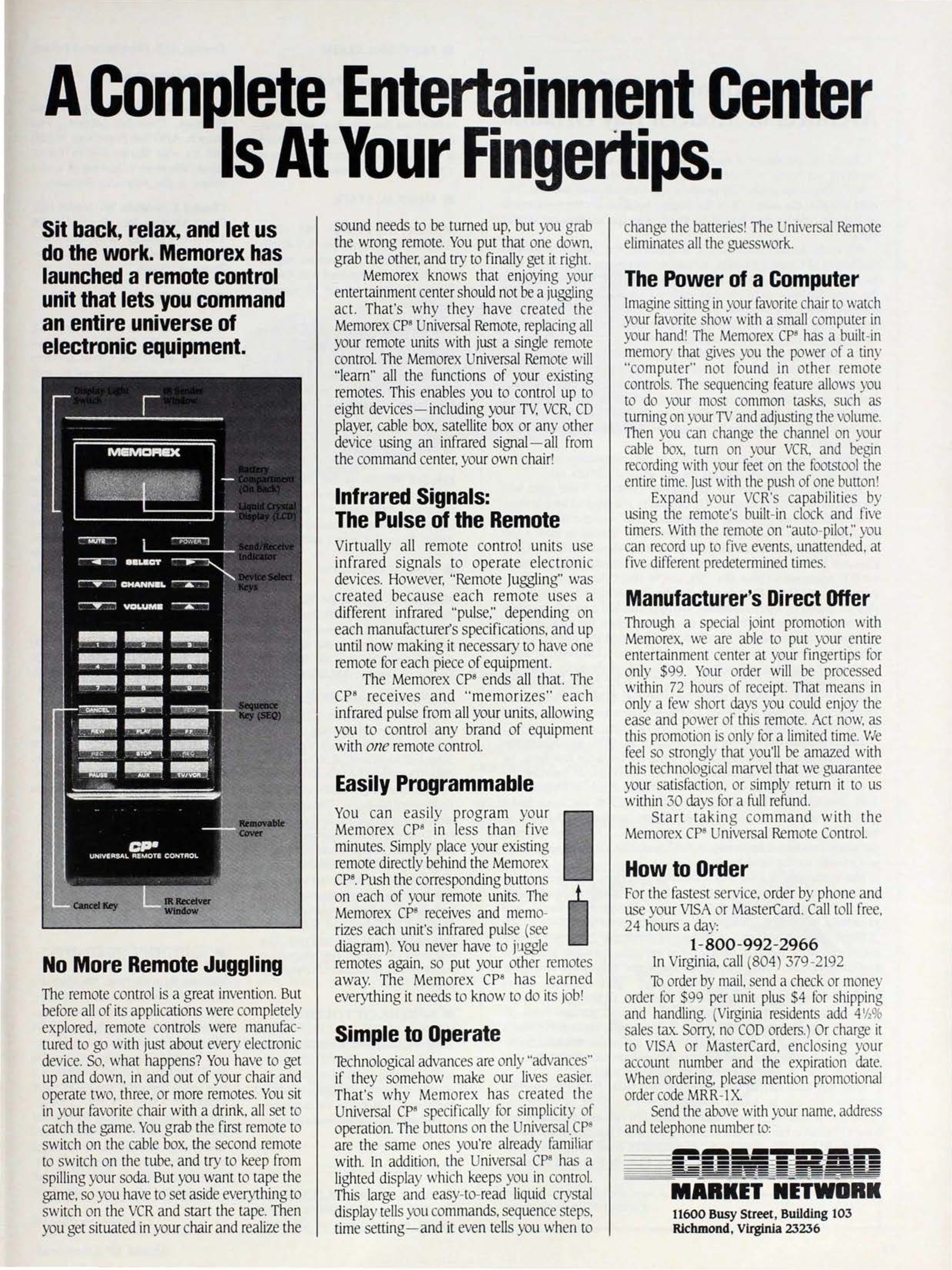 A Complete Entertainment Center is at Your Fingertips